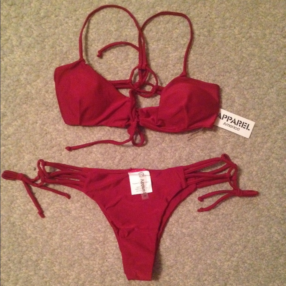 NWT Dark Red Bikini